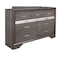 Global Furniture Usa Traditional Glam Melamine Seville Grey Dresser 1502 - alternate 4